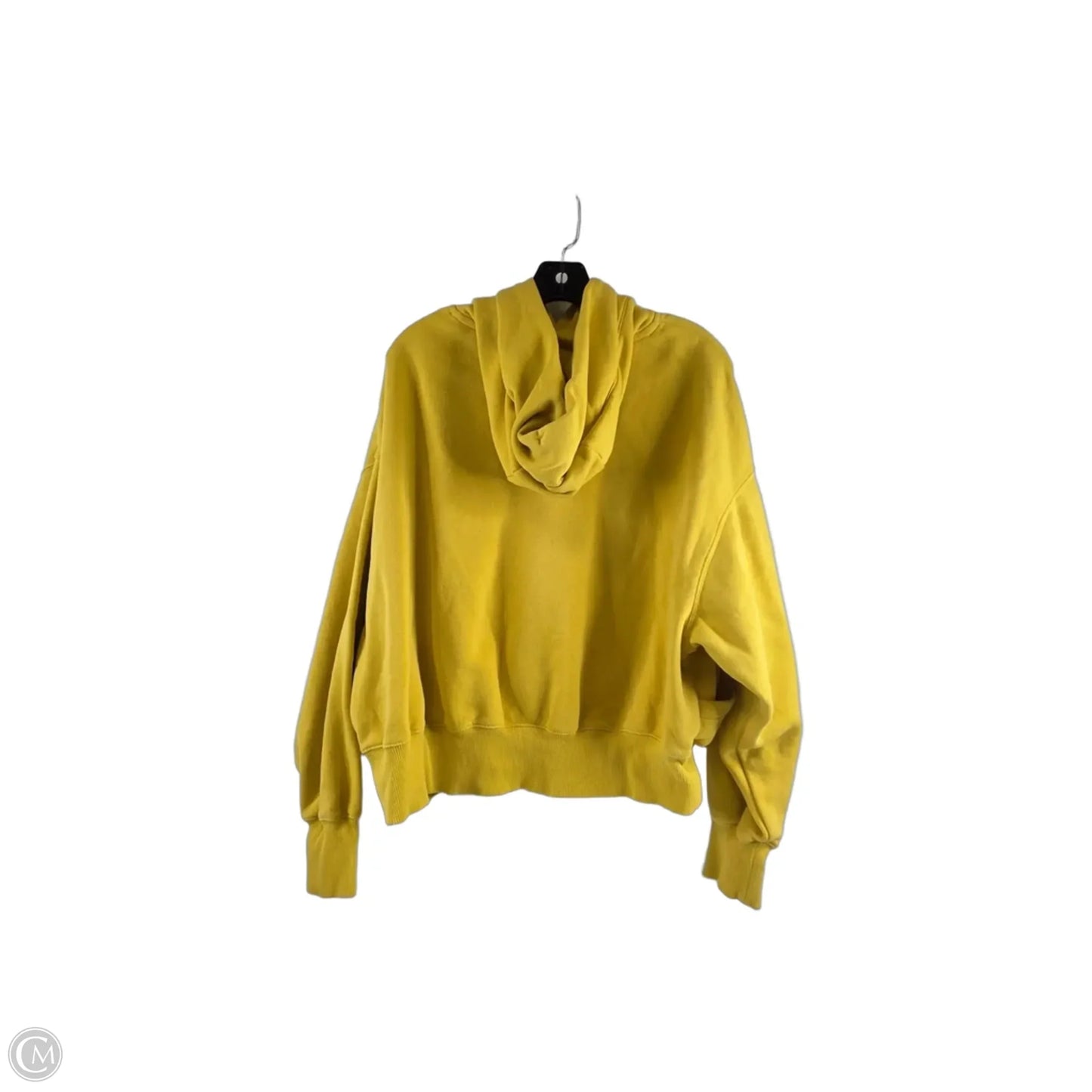 Sweatshirt Hoodie By Nike Apparel In Yellow, Size: Xs