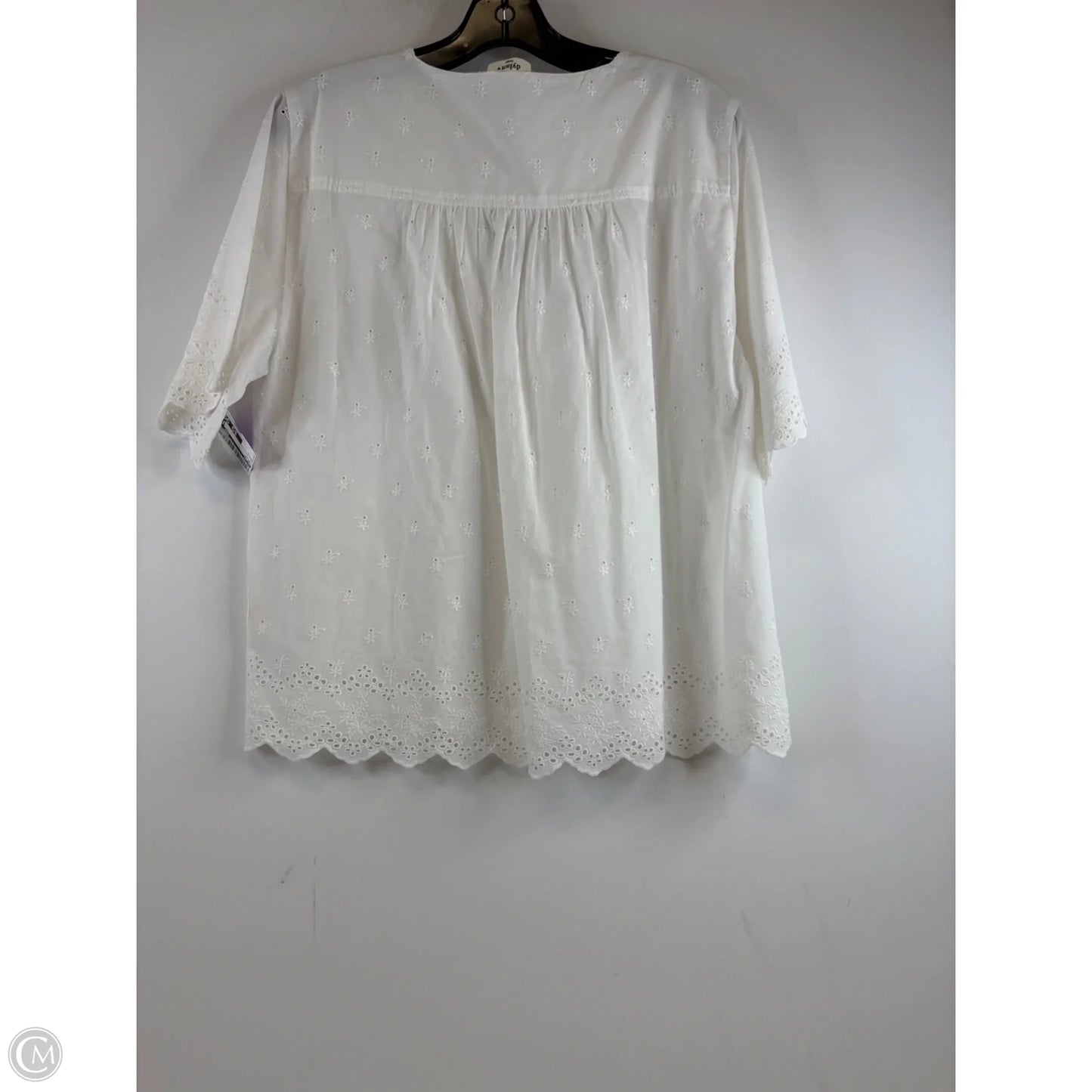 Top Short Sleeve By Dylan In White, Size: L