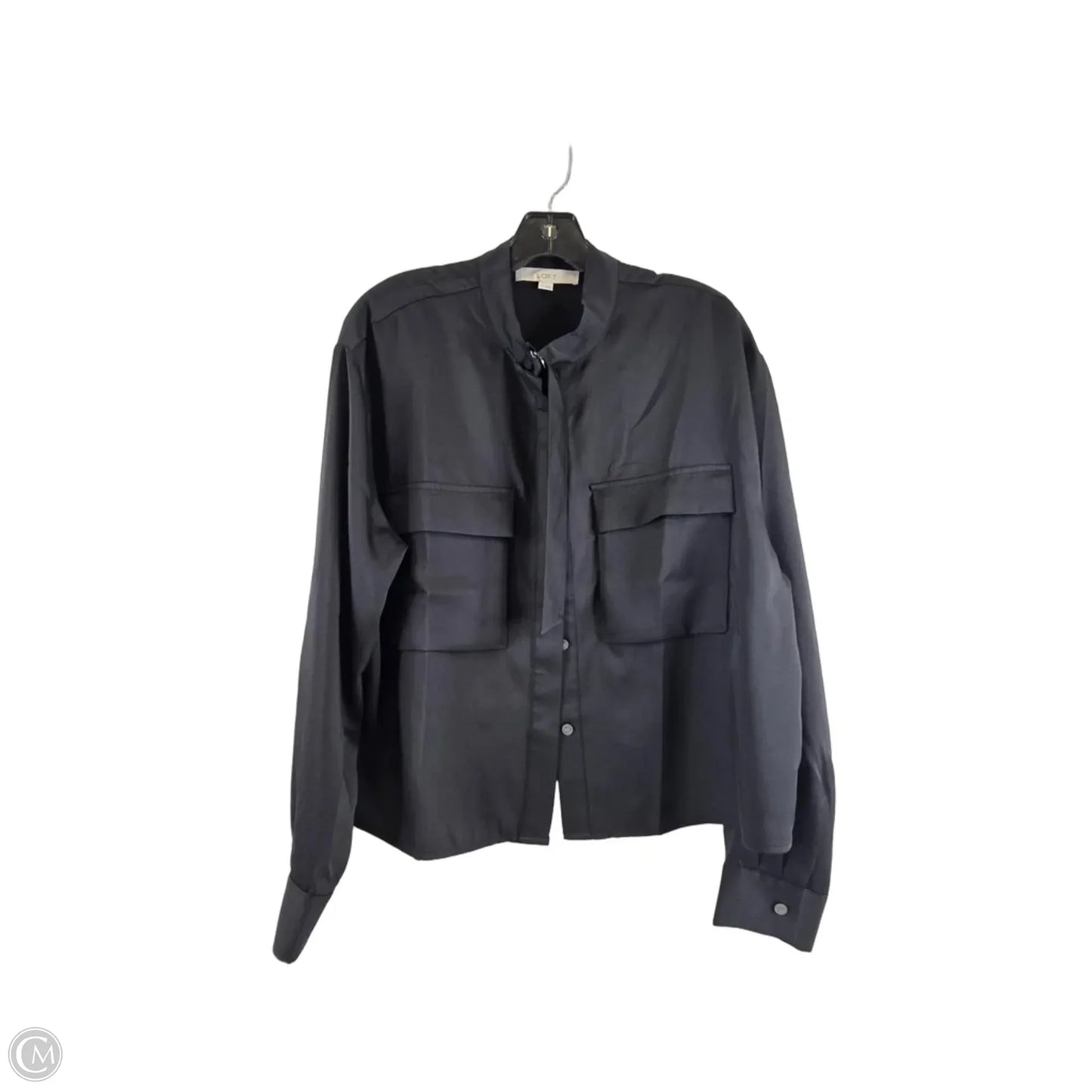 Top Long Sleeve By Loft In Black, Size: M