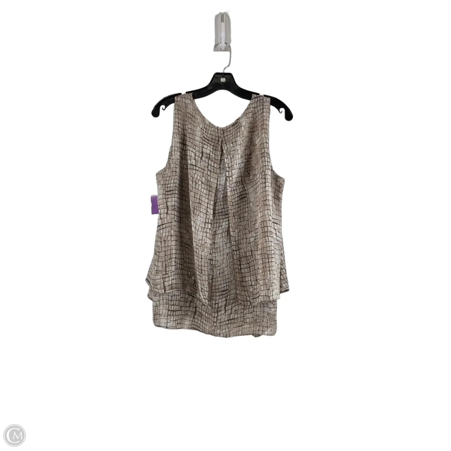 Top Sleeveless By Dressbarn In Brown, Size: Xl