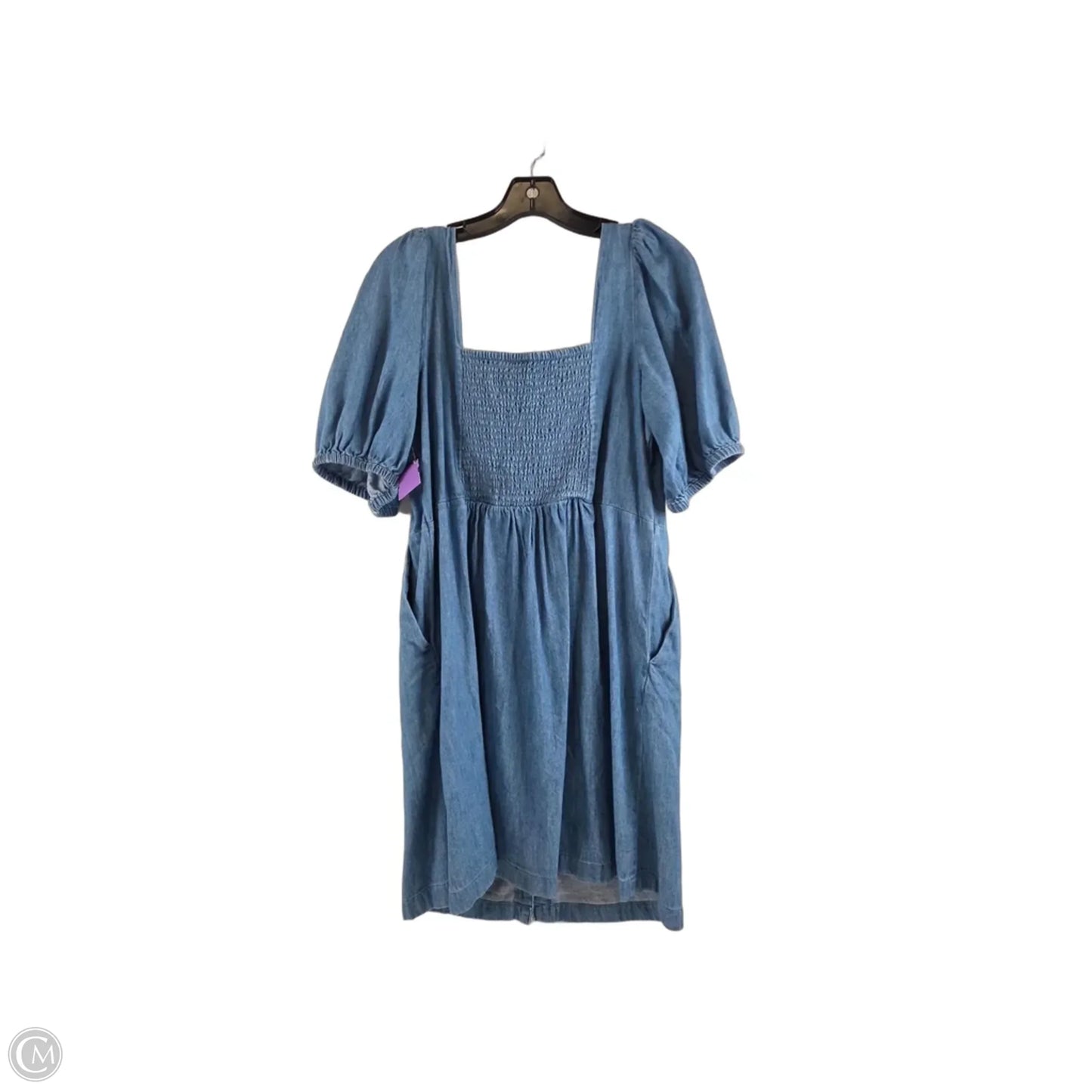 Dress Casual Midi By Old Navy In Blue Denim, Size: L