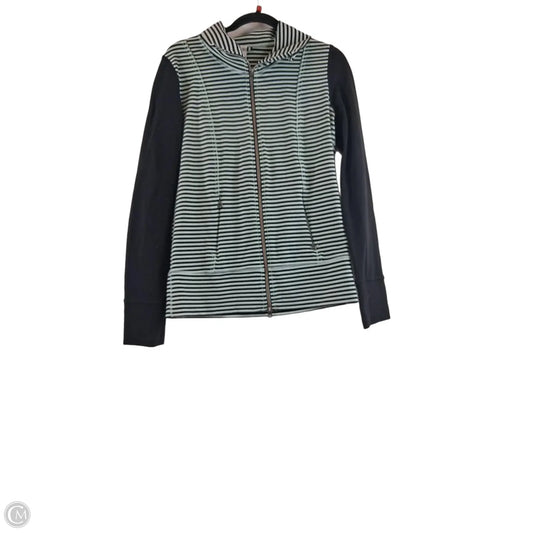Athletic Jacket By Lululemon In Striped Pattern, Size: M