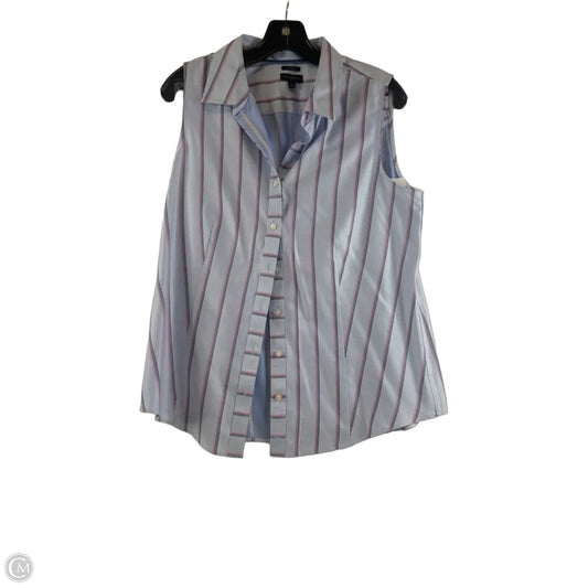 Top Sleeveless By Talbots In Blue & Pink, Size: M