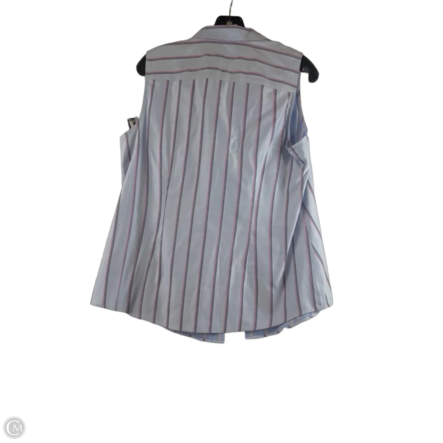Top Sleeveless By Talbots In Blue & Pink, Size: M