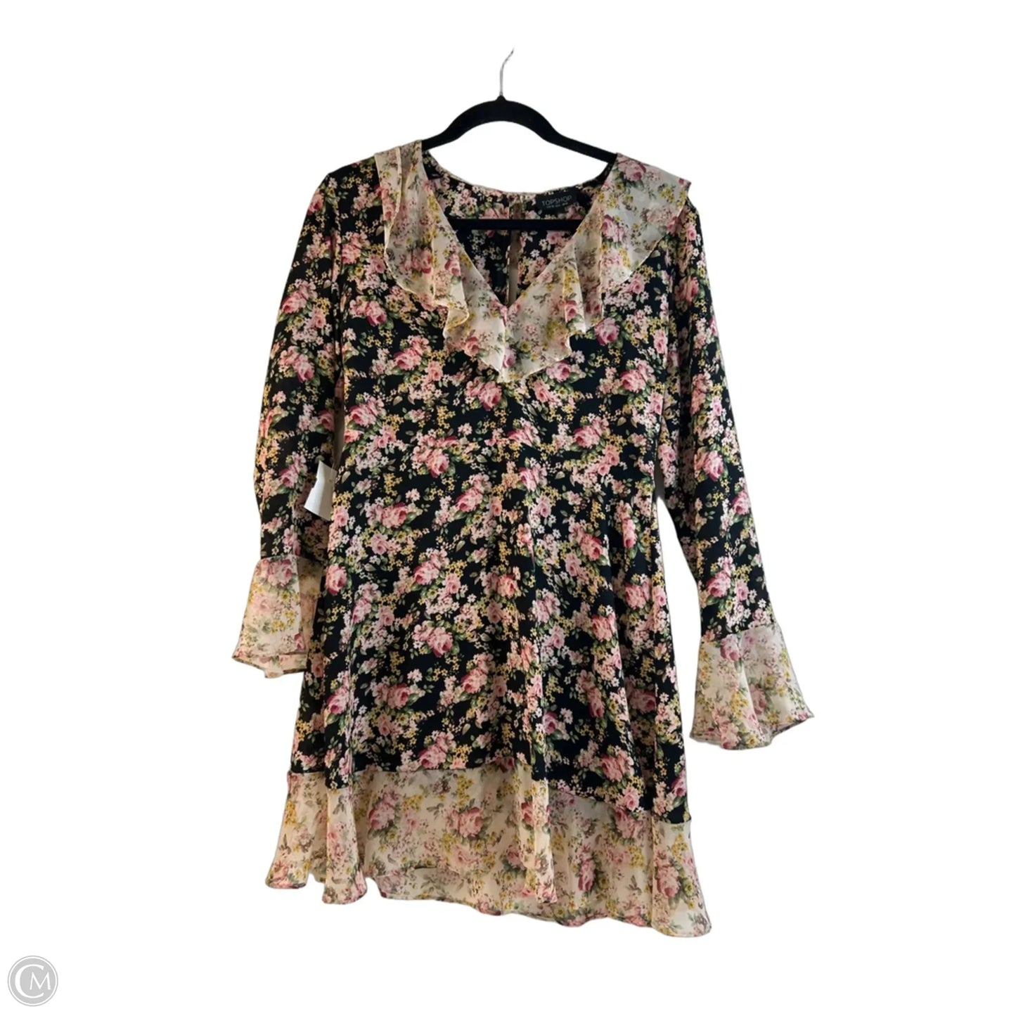 Dress Casual Midi By Top Shop In Floral Print, Size: S