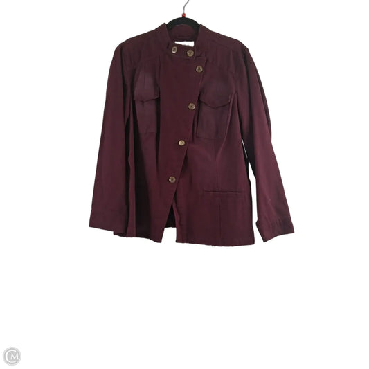 Jacket Denim By Indigo Thread In Maroon, Size: 1x