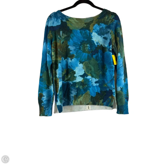 Sweater By Talbots In Blue & Green, Size: M