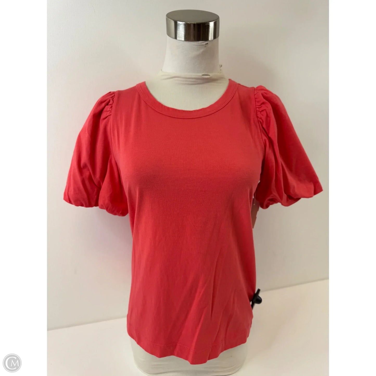 Top Short Sleeve Basic By Loft In Coral, Size: Xsp