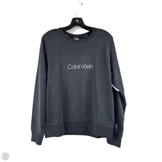 Pajamas 2pc By Calvin Klein In Grey, Size: M