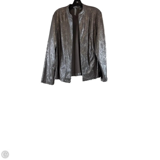Blazer By Chicos In Snakeskin Print, Size: Xl