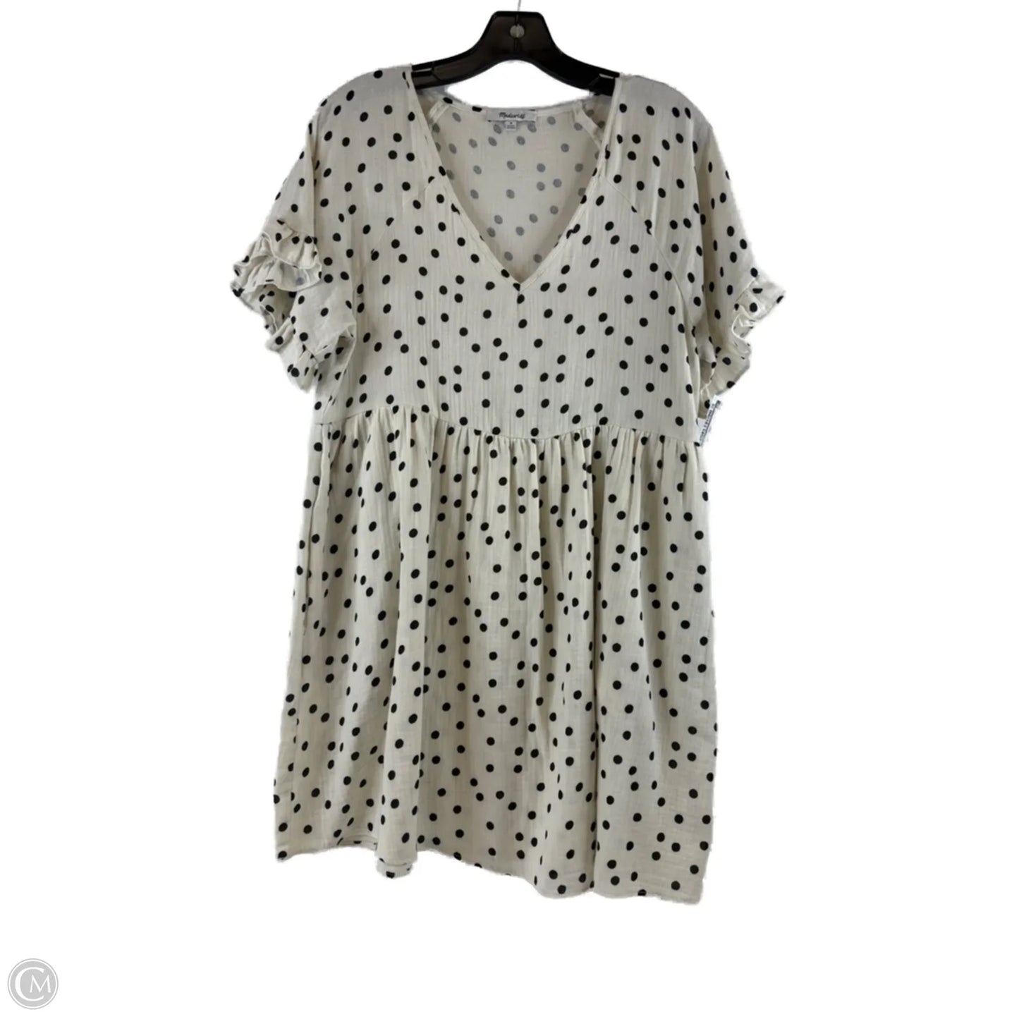 Dress Casual Midi By Madewell In Polkadot Pattern, Size: M