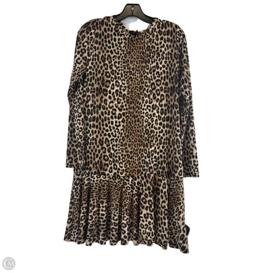 Dress Casual Midi By Michael By Michael Kors In Animal Print, Size: Mp