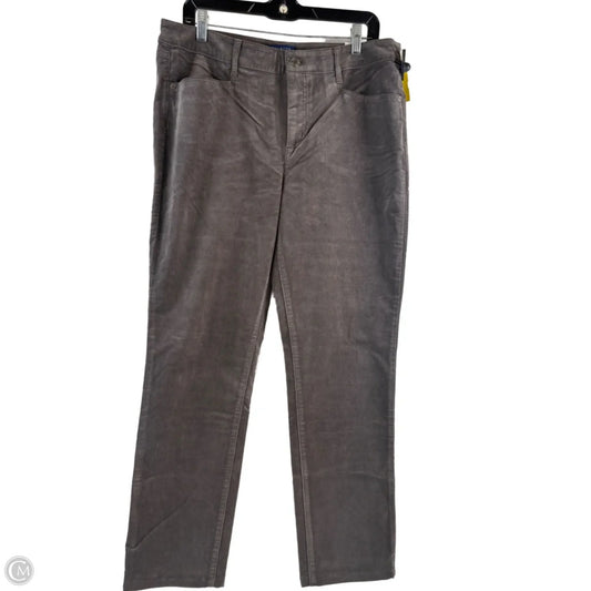 Pants Corduroy By Talbots In Grey, Size: 12