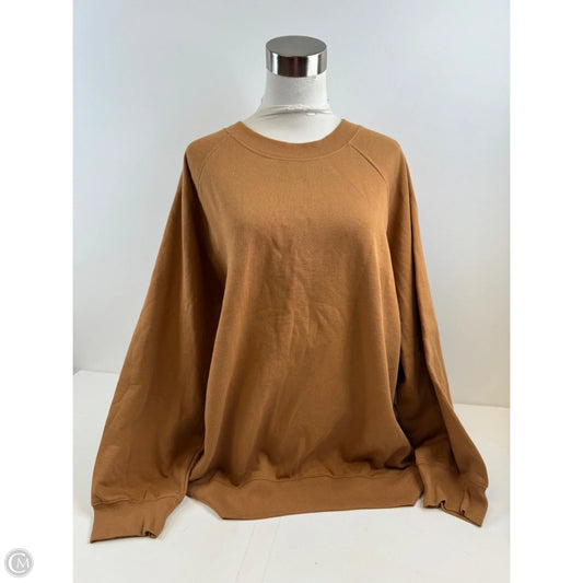 Sweatshirt Crewneck By Old Navy In Brown, Size: L