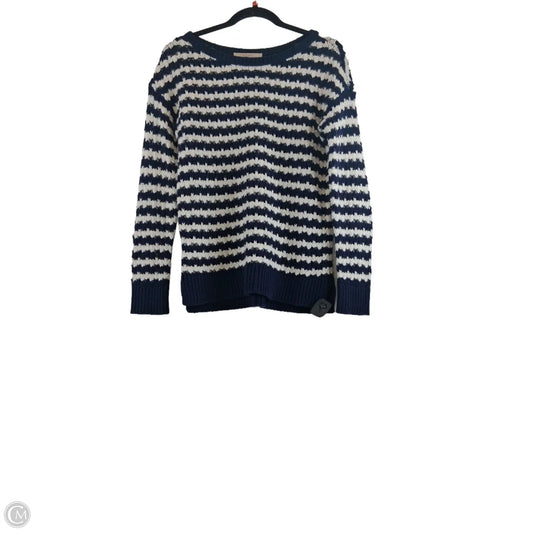 Sweater By Loft In Blue & White, Size: S
