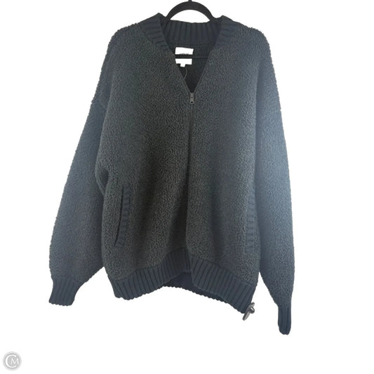 Jacket Faux Fur & Sherpa By Aerie In Black, Size: L