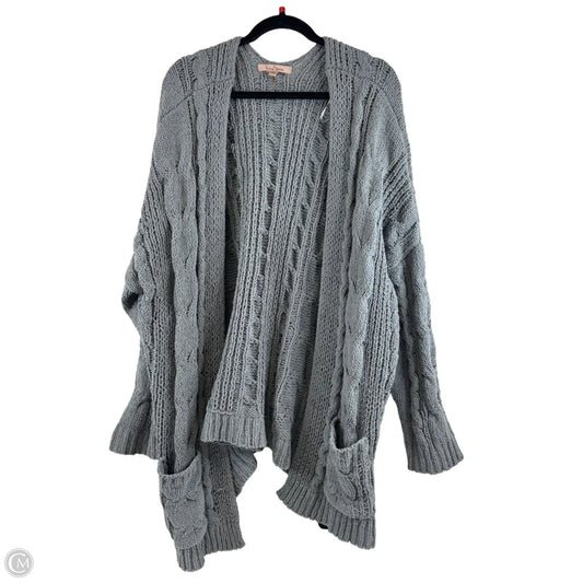 Sweater Cardigan By Love Tree In Green, Size: S