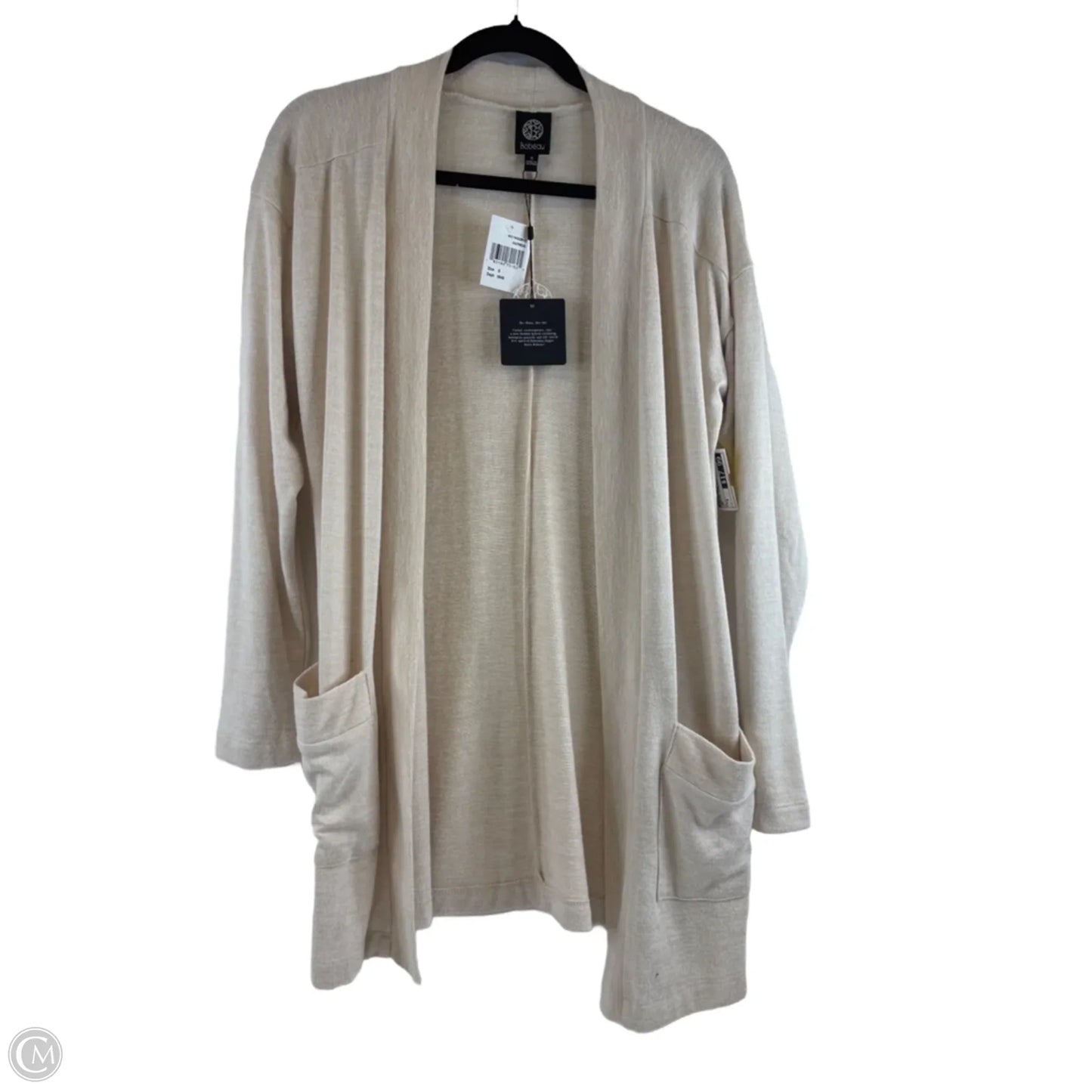 Sweater Cardigan By Bobeau In Tan, Size: S