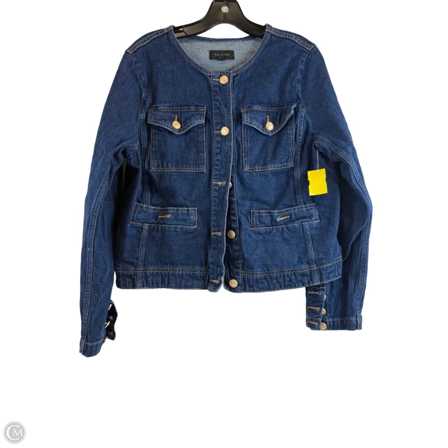 Jacket Denim By Talbots In Blue Denim, Size: L