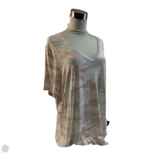 Top Short Sleeve Basic By Old Navy In Tan, Size: Xl