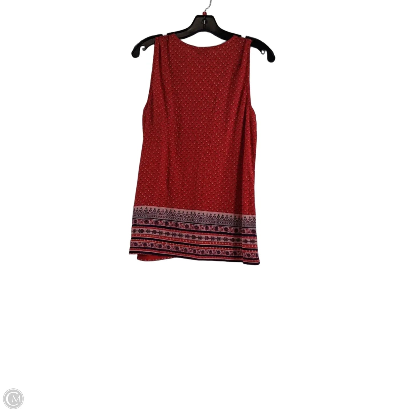 Top Sleeveless Basic By Lucky Brand In Blue & Orange, Size: M