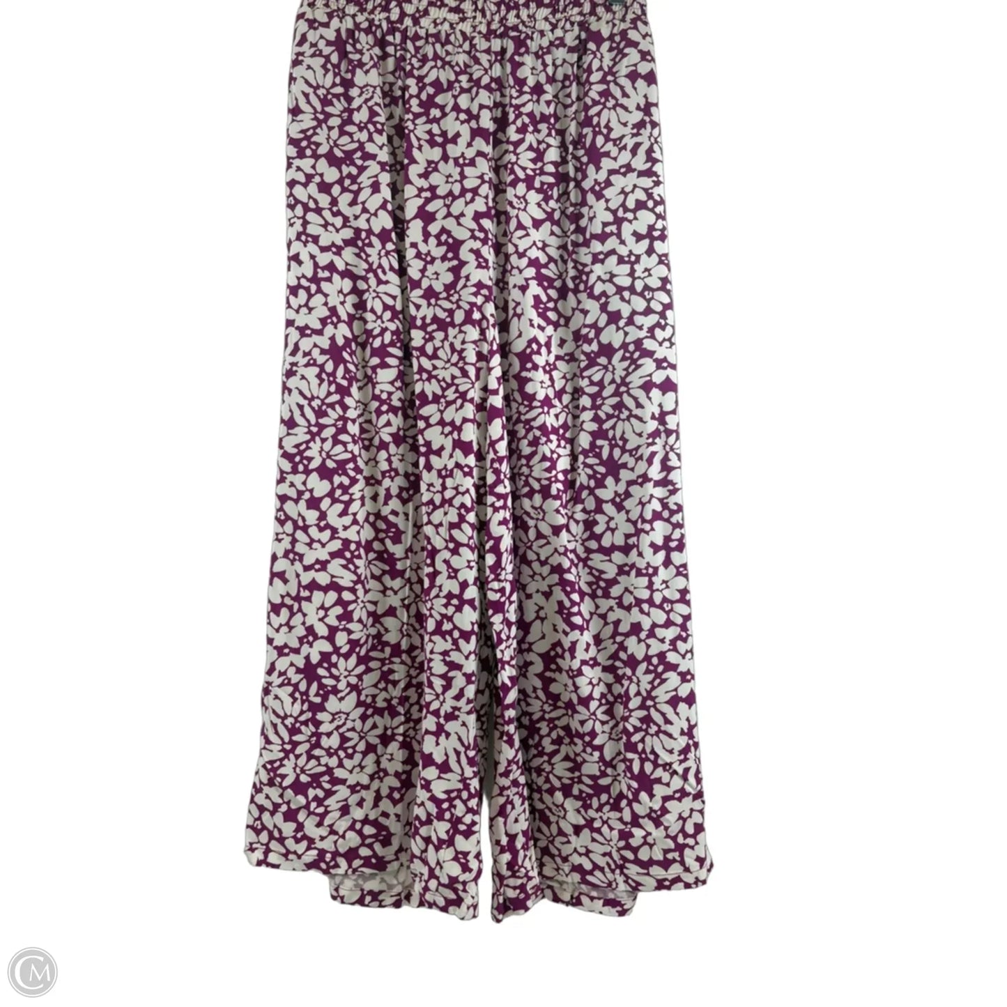 Pants Cropped By Woman Within In Purple & White, Size: 20