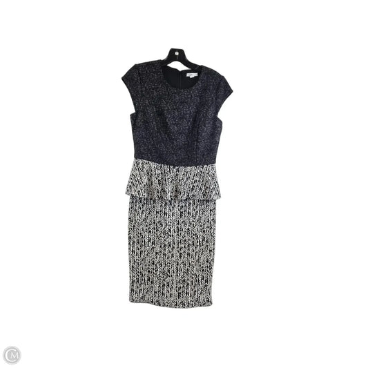 Dress Casual Midi By New York And Co In Black & White, Size: M