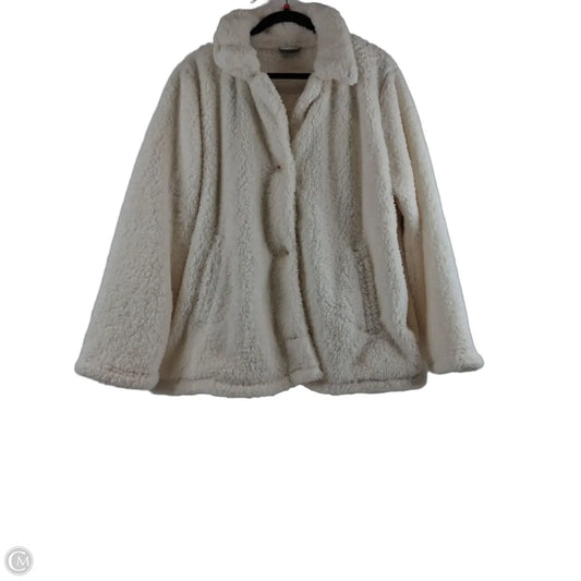 Jacket Faux Fur & Sherpa By 32 Degrees In Cream, Size: Xxl