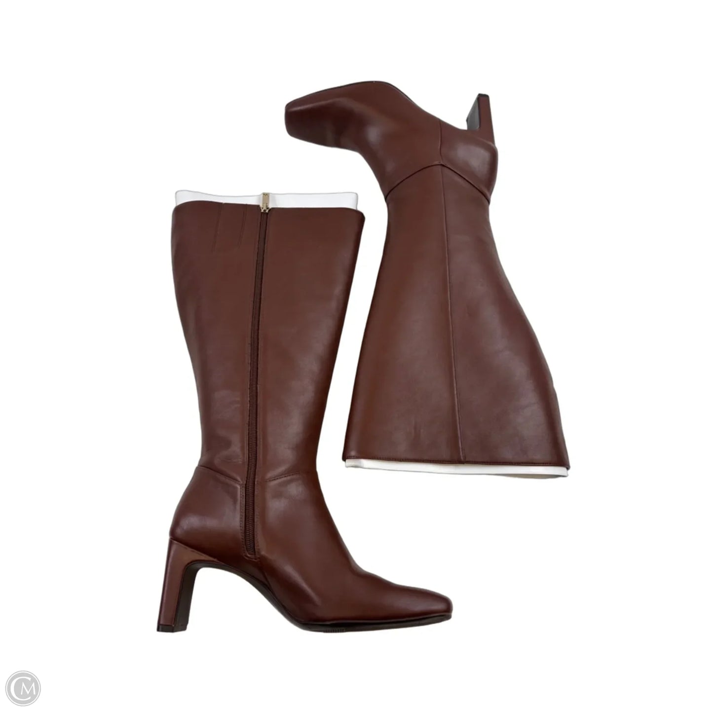 Boots Knee Heels By Naturalizer In Brown, Size: 9