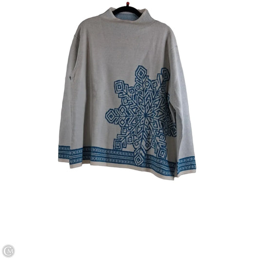 Sweater By Coldwater Creek In White, Size: 1x