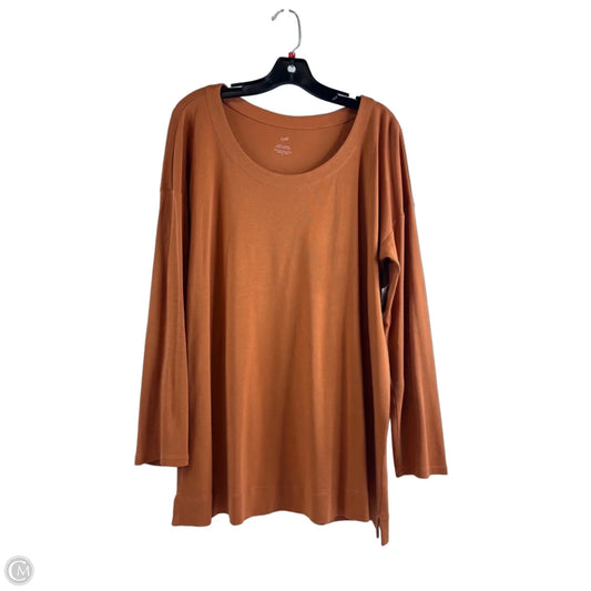 Top Long Sleeve By J. Jill In Orange, Size: Xl