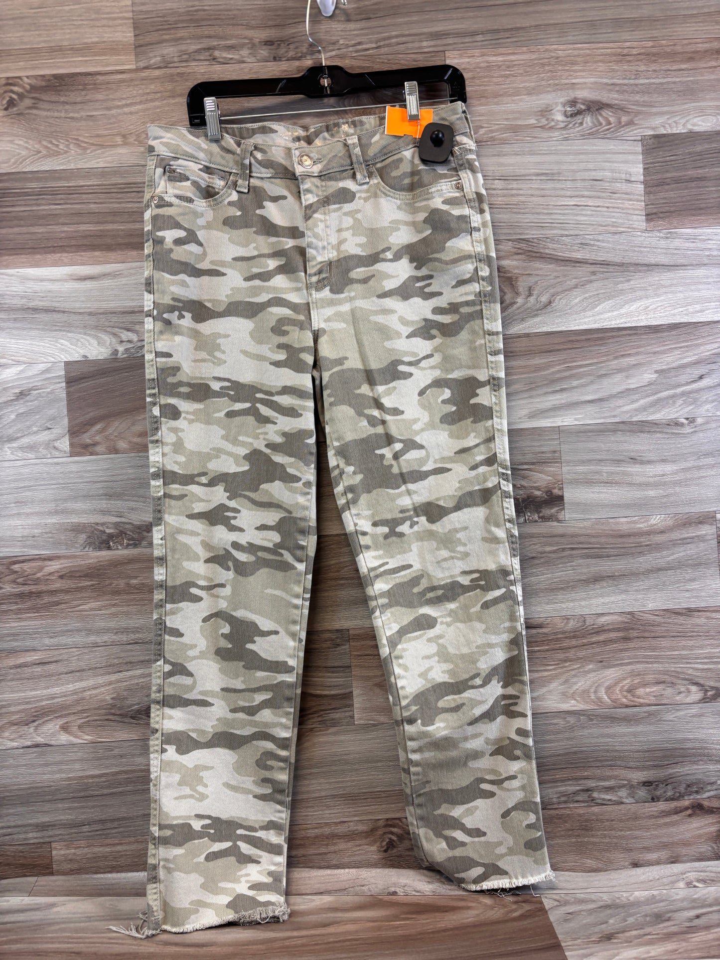 Jeans Straight By Seven 7 In Camouflage Print, Size: 6