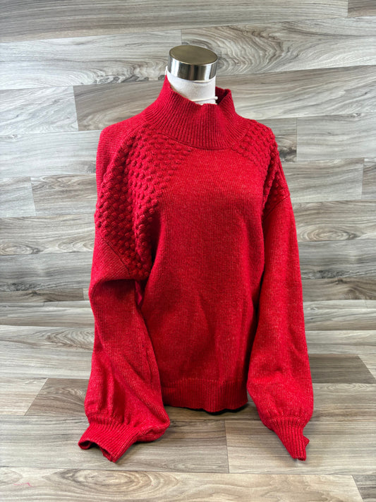 Sweater By Nine West Apparel In Red, Size: L
