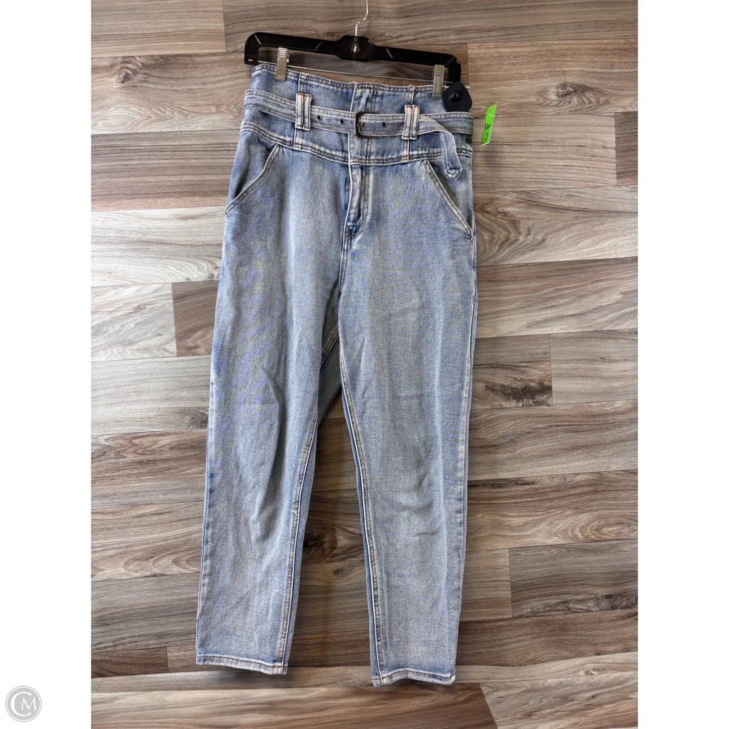 Jeans Straight By Forever 21 In Blue Denim, Size: 8