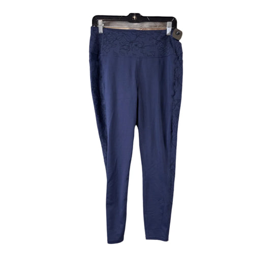 Athletic Leggings By Skechers In Navy, Size: L