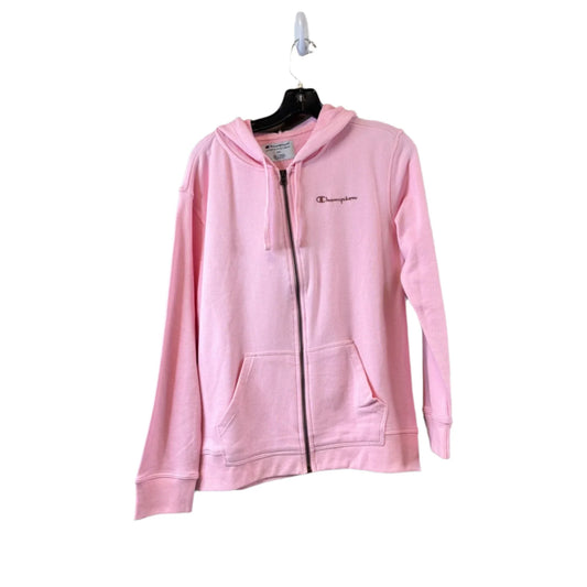 Athletic Sweatshirt Hoodie By Champion In Pink, Size: Sp