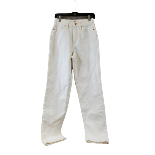 Jeans Straight By Universal Thread In White Denim, Size: 0