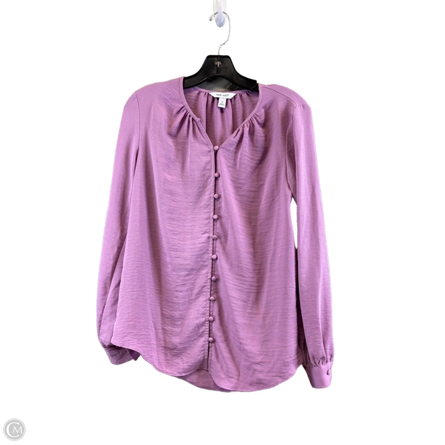 Top Long Sleeve By Nine West Apparel In Pink, Size: S