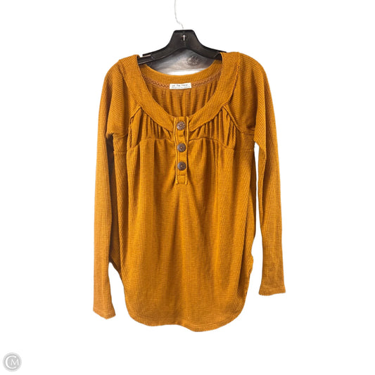 Top Long Sleeve By We The Free In Yellow, Size: Xs