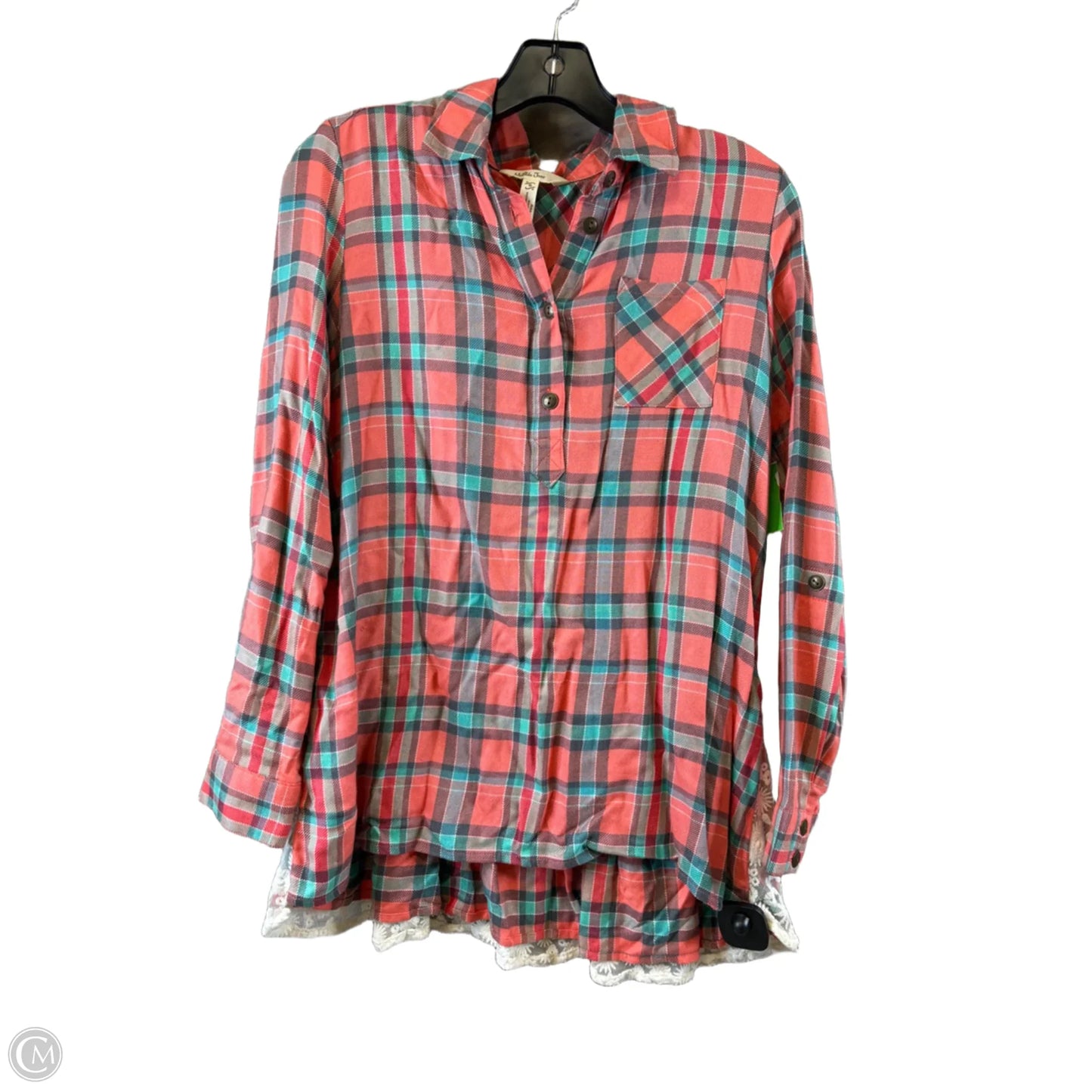 Top Long Sleeve By Matilda Jane In Blue & Orange, Size: S