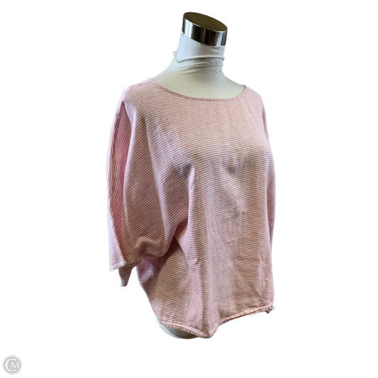 Top Short Sleeve Basic By Beachlunchlounge In Red & White, Size: M