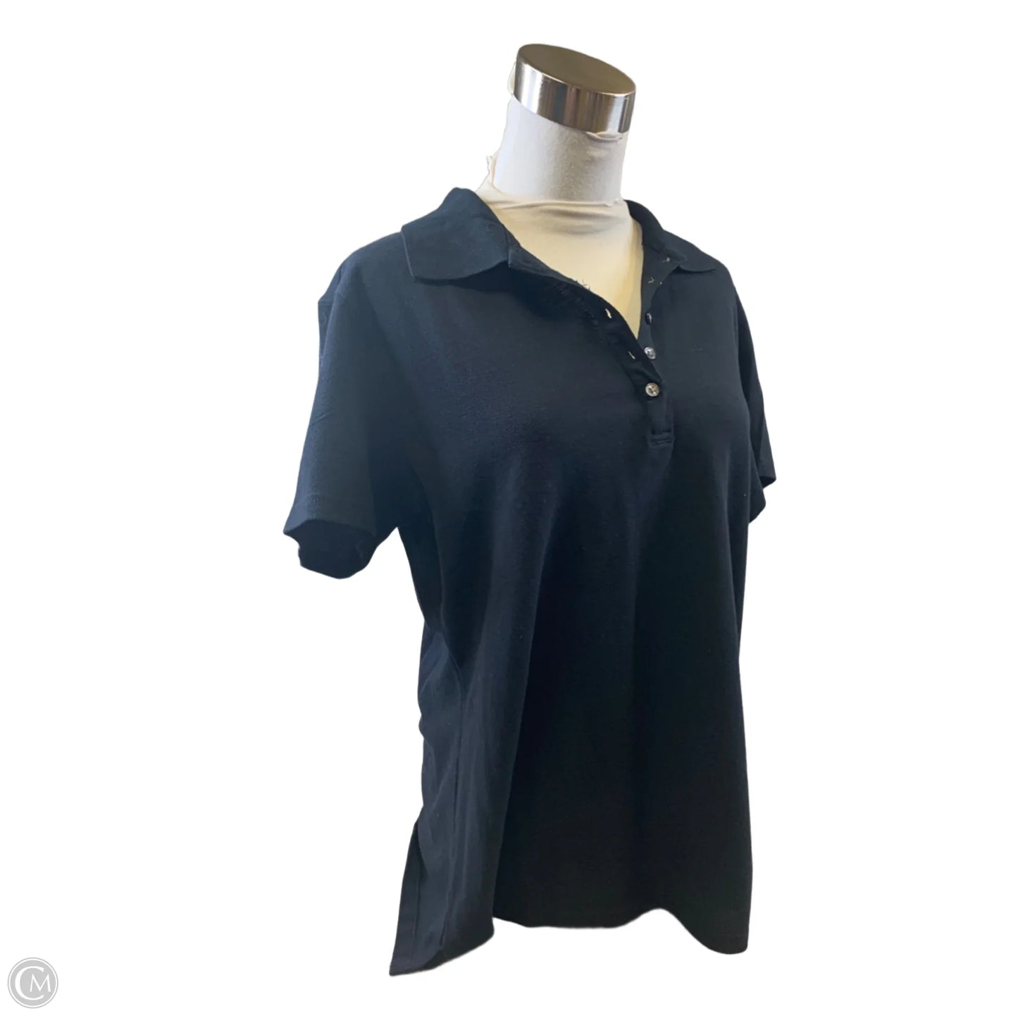 Top Short Sleeve By Style And Company In Black, Size: M