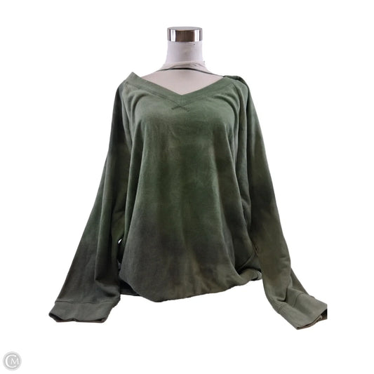 Sweatshirt Crewneck By Terra & Sky In Green, Size: 2x