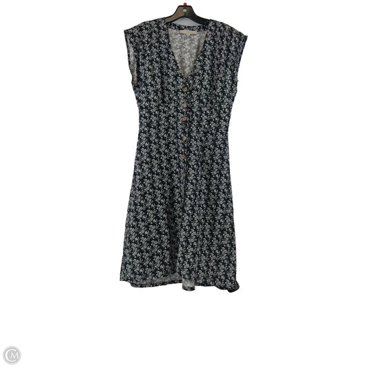 Dress Casual Midi By Loft In Black & White, Size: S