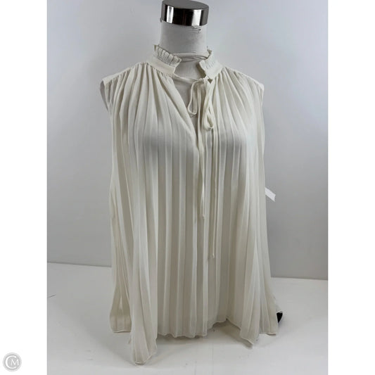 Top Sleeveless By H&m In White, Size: S