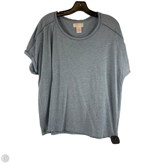 Top Short Sleeve By Clothes Mentor In Blue, Size: L