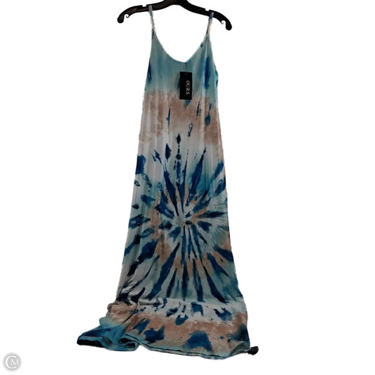 Dress Casual Maxi By Clothes Mentor In Blue & Tan, Size: S