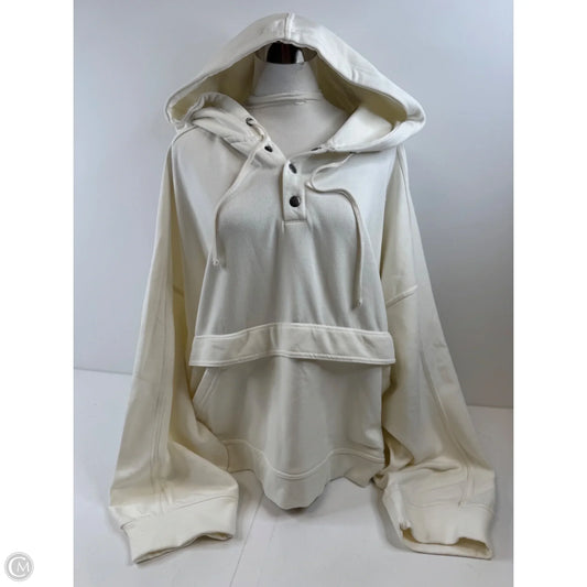 Sweatshirt Hoodie By Daily Practice By Anthropologie In White, Size: 3x