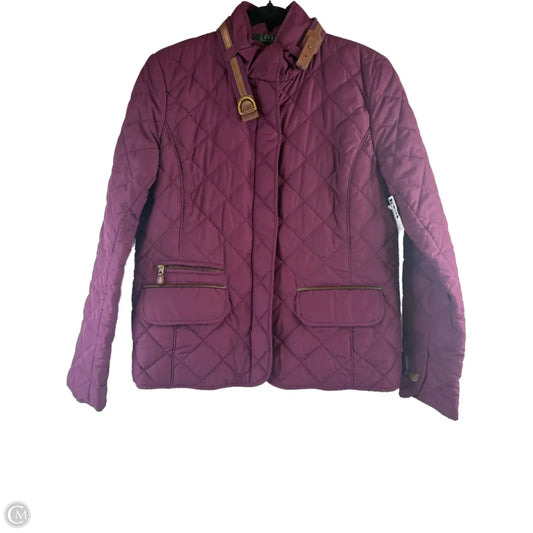 Jacket Puffer & Quilted By Lauren By Ralph Lauren In Purple, Size: M