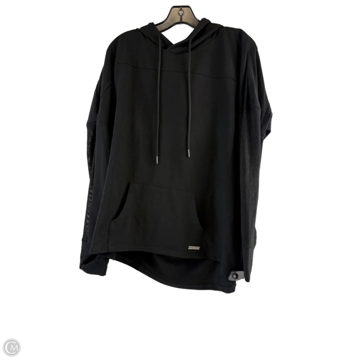 Athletic Sweatshirt Hoodie By Nine West Apparel In Black, Size: Xl